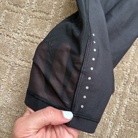 Old Navy PowerSoft Leggings Women's 2X Black Sheer Compression Pockets 7/8 Ankle - Picture 6 of 9